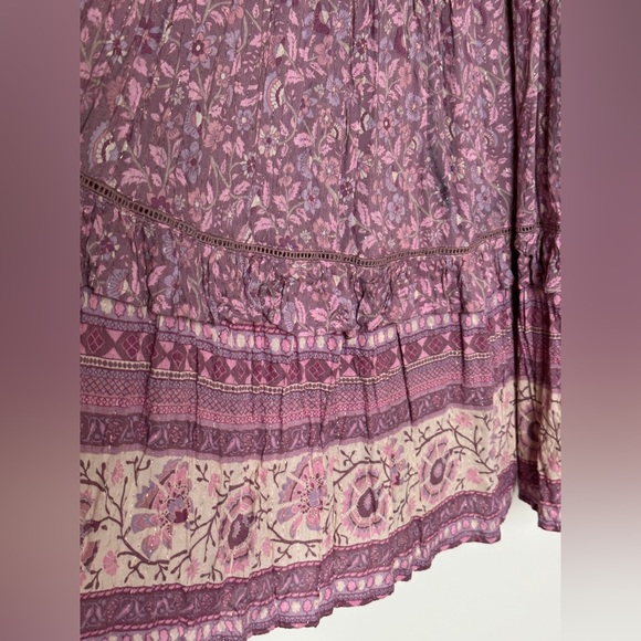 SPELL Dahlia Gown in Mulberry (Pre-Owned) Size Small Rare - Picture 9 of 13